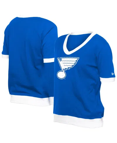 New Era Women's Blue St. Louis Blues Game Day Rhinestuds T-shirt