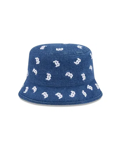 New Era Women's Boston Red Sox Denim Micro Bucket Hat In Blue