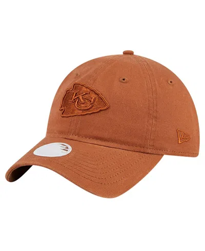 New Era Women's Bronze Kansas City Chiefs Color Pack 9twenty Adjustable Hat In Orange