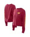 New Era Women's Burgundy Washington Commanders Sport Night Thermal Long Sleeve T-shirt In Burgundy