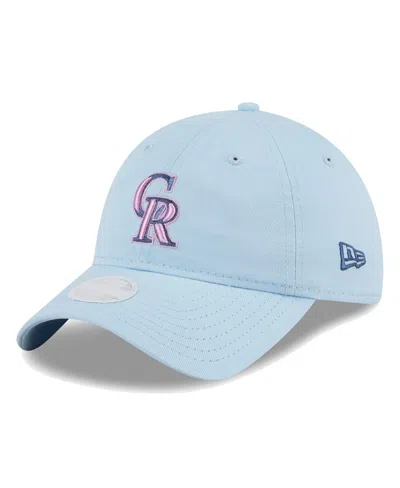 New Era Women's Colorado Rockies Multi Light Blue 9twenty Adjustable Hat