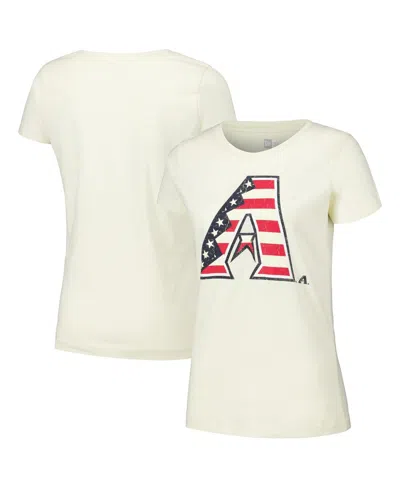 New Era Women's Cream Arizona Diamondbacks Vintage T-shirt