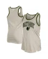 New Era Women's Cream Baltimore Orioles Armed Forces Tank Top In Gray