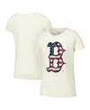 NEW ERA WOMEN'S CREAM BOSTON RED SOX VINTAGE-LIKE T-SHIRT