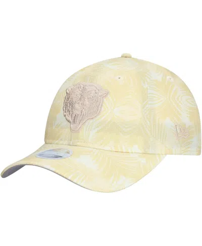New Era Women's Cream Chicago Bears Frond 9twenty Adjustable Hat In White