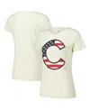 New Era Women's Cream Chicago Cubs Vintage-like T-shirt In Cream