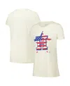 NEW ERA WOMEN'S CREAM HOUSTON ASTROS VINTAGE-LIKE T-SHIRT