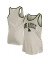 New Era Women's Cream Los Angeles Dodgers Armed Forces Tank Top