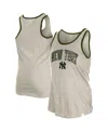 NEW ERA WOMEN'S CREAM NEW YORK YANKEES ARMED FORCES TANK TOP