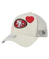 New Era Women's Cream San Francisco 49ers All Love 9forty Adjustable Trucker Hat In Cream