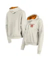 New Era Women's Cream Tampa Bay Buccaneers 3rd Down Historic Pullover Hoodie In Cream