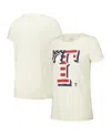 New Era Women's Cream Texas Rangers Vintage T-shirt In Cream