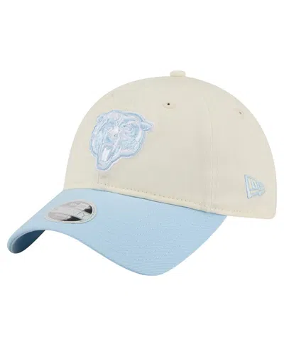 New Era Women's Cream/coastal Blue Chicago Bears 9twenty Adjustable Hat In Multi