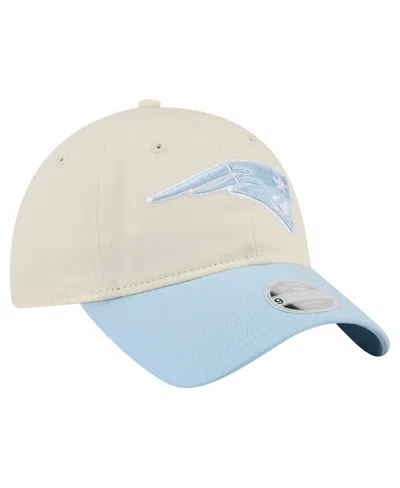 New Era Women's Cream/coastal Blue New England Patriots 9twenty Adjustable Hat In Multi