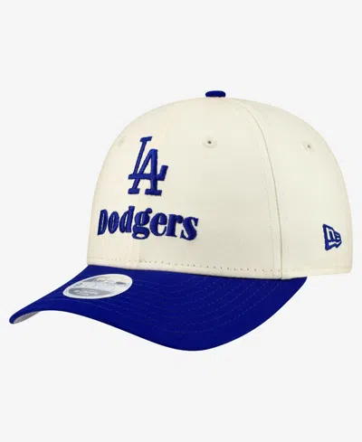 New Era Women's Cream/royal Los Angeles Dodgers Primary 9forty M-crown Adjustable Hat In Multi