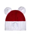 New Era Women's Crimson Indiana Hoosiers Tonal Cuffed Knit With Double Poms Hat In Red