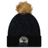 New Era Women's Dallas Cowboys 2022 Salute To Service Pom Knit Hat In Black In Black