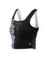 New Era Women's Eclipse Black/white Golden State Valkyries Reversible Cropped Sport Classics Tank Top In Black