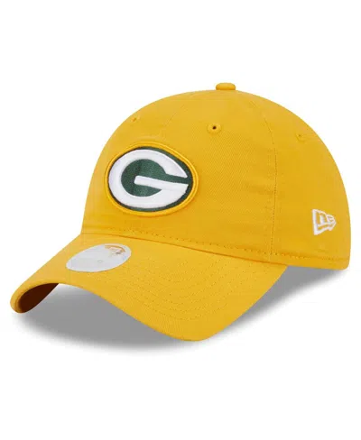 New Era Women's Gold Green Bay Packers Main Core Classic 2.0 9twenty Adjustable Hat