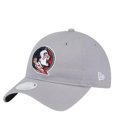 New Era Women's Gray Florida State Seminoles Logo 9twenty Adjustable Hat