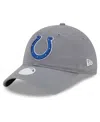 New Era Graphite Indianapolis Colts Core Classic 2.0 9twenty Adjustable Hat In Gray