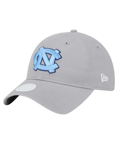 New Era Women's Gray North Carolina Tar Heels Logo 9twenty Adjustable Hat