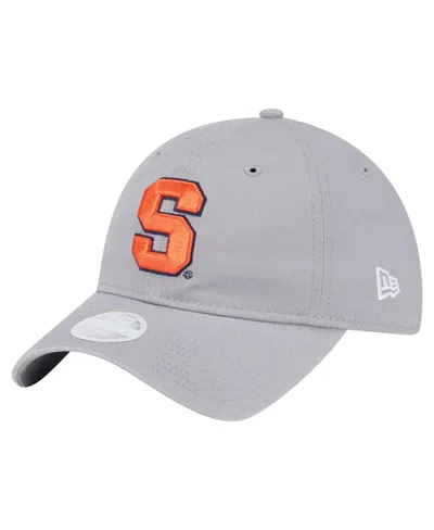 New Era Women's Gray Syracuse Orange Logo 9twenty Adjustable Hat
