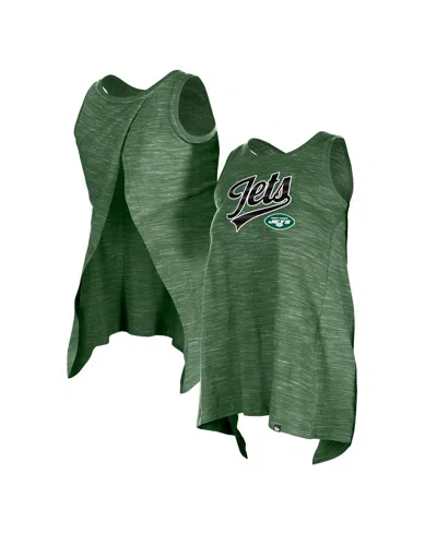 New Era Women's Green New York Jets Space Dye Active Tank Top