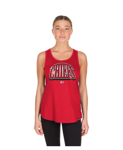 New Era Women's Kansas City Chiefs Scoop Neck Sleeveless Tank Top In Red
