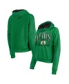 NEW ERA WOMEN'S KELLY GREEN BOSTON CELTICS BOXY PULLOVER HOODIE