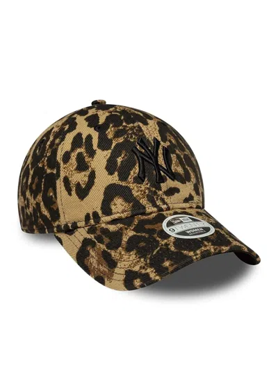 New Era Women's Leopard Paint 9twenty Cap In Dark Brown