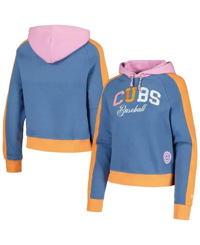 New Era Women's Light Blue Cleveland Guardians Fashion Color Pop Pullover Hoodie