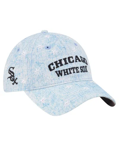 New Era Women's Light Blue Chicago White Sox Daisy All Over 9twenty Adjustable Hat