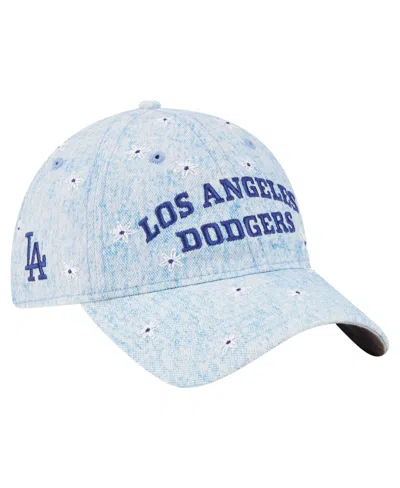 New Era Women's Light Blue Los Angeles Dodgers Daisy All Over 9twenty Adjustable Hat