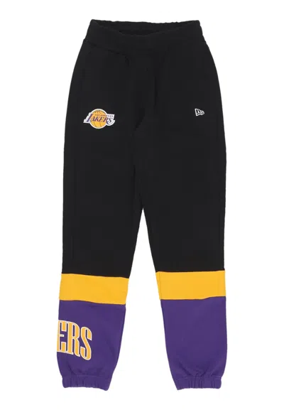 New Era Women's Lightweight Tracksuit Pants W Nba Color Block Jogger Loslak Black/authentic Gold In Multi