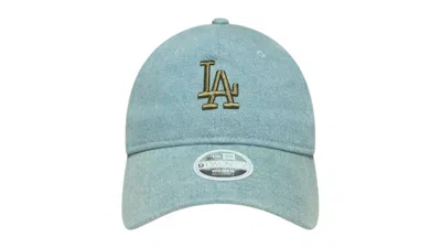 Pre-owned New Era Women's Los Angeles Dodgers Denim 9twenty Cap (ss25) In Navy Blue