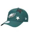 New Era Women's Midnight Green Philadelphia Eagles Stardom A-frame 9forty Adjustable Hat In Green