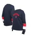 New Era Women's Navy Boston Red Sox Game Day Color Pullover Sweatshirt In Blue