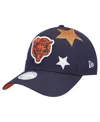 New Era Women's Navy Chicago Bears Bear Stardom 9forty A-frame Adjustable Hat In Blue
