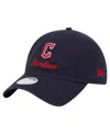 New Era Women's Navy Cleveland Guardians Preppy Team 9twenty Adjustable Hat