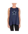 New Era Women's Navy Dallas Cowboys Plus Size Space Dye Active Tank Top In Navy