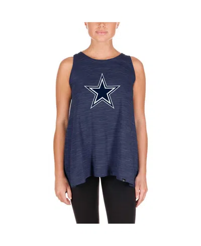 New Era Women's Navy Dallas Cowboys Plus Size Space Dye Active Tank Top