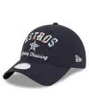 New Era Women's Black Pittsburgh Pirates 2025 Spring Training Floral 9twenty Adjustable Hat In Navy