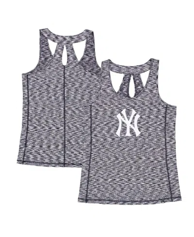 New Era Women's Navy New York Yankees Space Dye Keyhole Back Tank Top