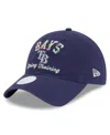 New Era Women's Navy Tampa Bay Rays 2025 Spring Training Floral 9twenty Adjustable Hat In Navy