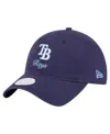 New Era Women's Navy Tampa Bay Rays Preppy Team 9twenty Adjustable Hat