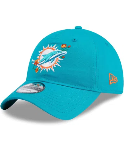New Era Women's  Aqua Miami Dolphins Gameday Flower 9twenty Adjustable Hat