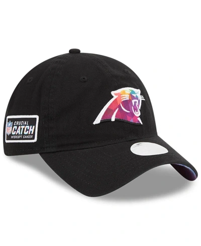 New Era Women's  Black Carolina Panthers 2023 Nfl Crucial Catch 9twenty Adjustable Hat
