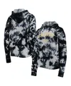 New Era Women's  Black New Orleans Saints Cloud Dye Fleece Pullover Hoodie In Black