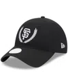 New Era Women's  Black San Francisco Giants Leaves 9twenty Adjustable Hat In Black